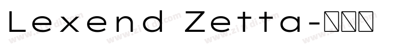 Lexend Zetta字体转换